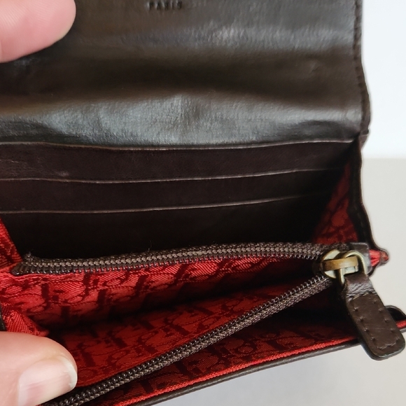 Dior Brown Carnage Quilted Wallet with Bronze Colored Accents - Picture 9 of 16